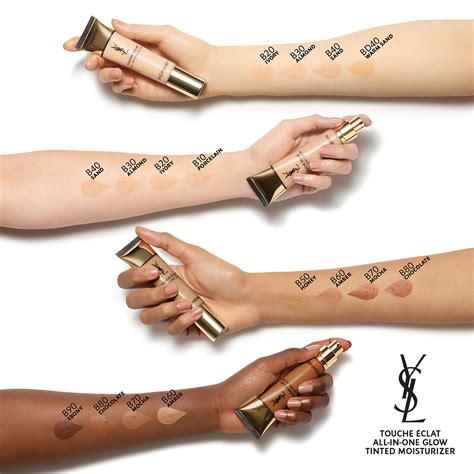 ysl touché eclat all in one glow foundation|touche eclat colour chart.